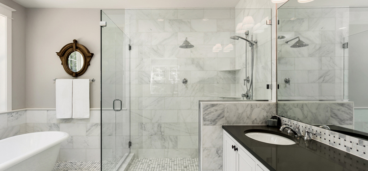 bathroom shower door installation in The Villages