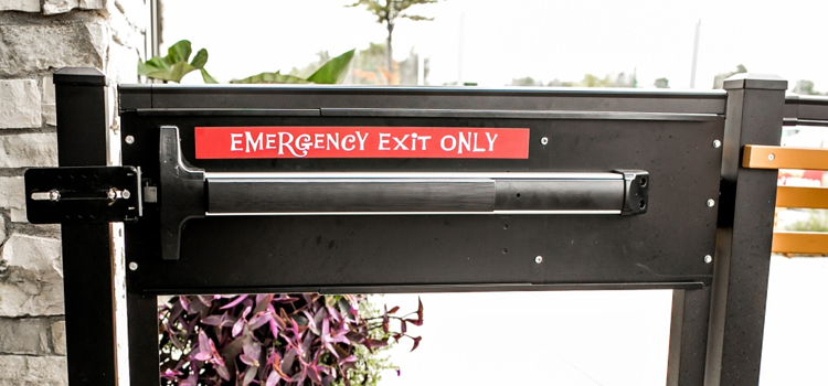 emergency push bar installation in The Villages